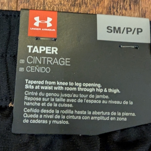 Under Armour ColdGear Tapered Athletic Pants, Black Mens Size Small New! - Picture 13 of 14